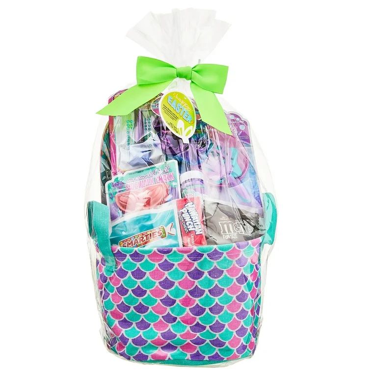 Mermaid Fabric Bin Easter Gift Set Basket, Wondertreats | Walmart (US)