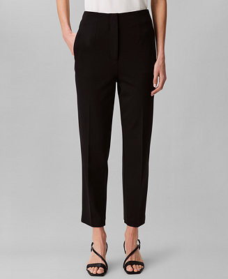 Women's Ponte Cropped Straight-Leg Pants | Macy's