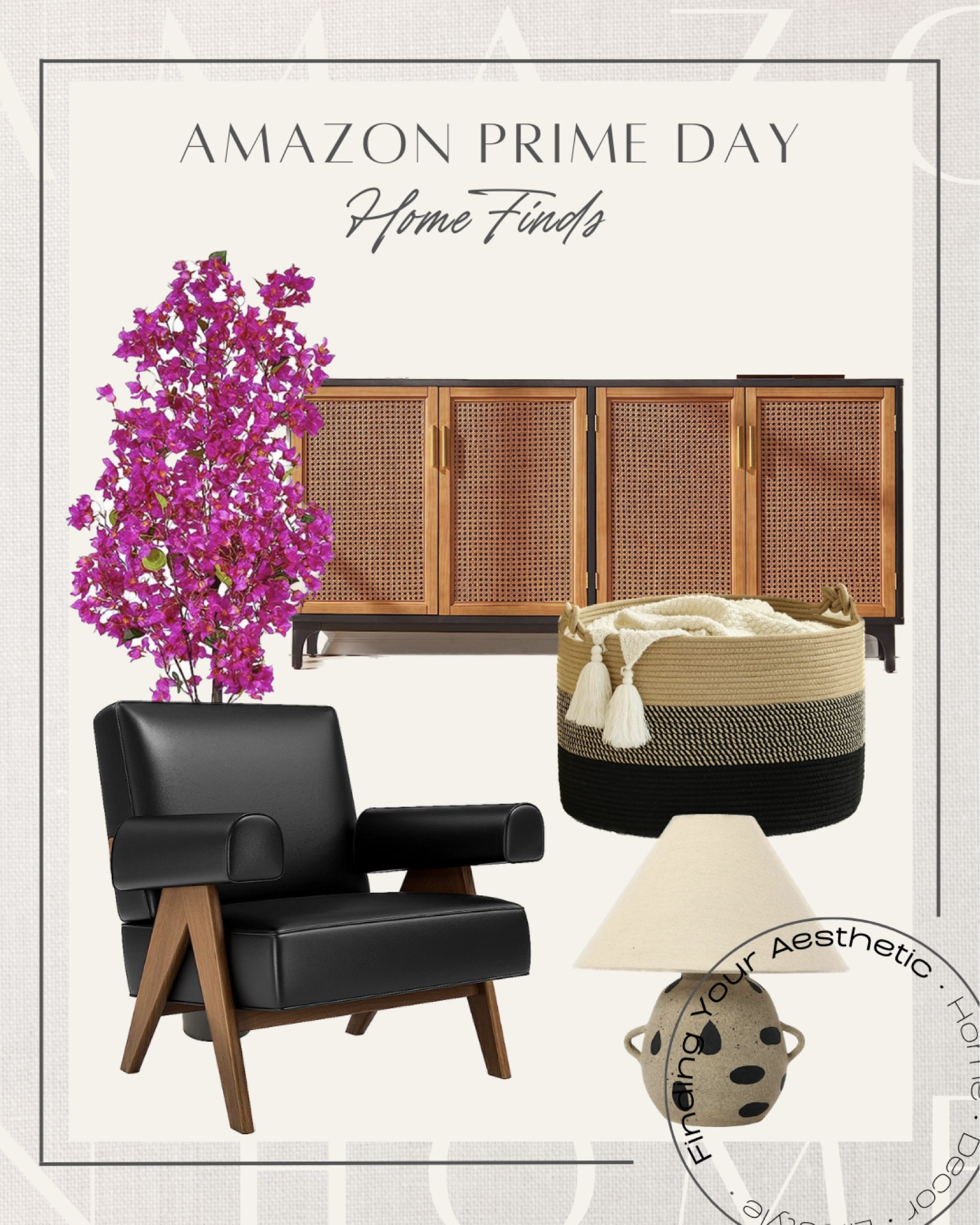 Amazon prime day home decor and furniture deals - neutral and modern decor

Mid century accent chair, black leather accent chair, rustic accent lamp, organic decor, accent lamp organic, storage basket, woven basket, sideboard rattan, brown sideboard, storage cabinet, faux indoor plant, Bougainvillea tree, Amazon home, Amazon deals

#LTKsalealert #LTKhome #LTKxPrimeDay