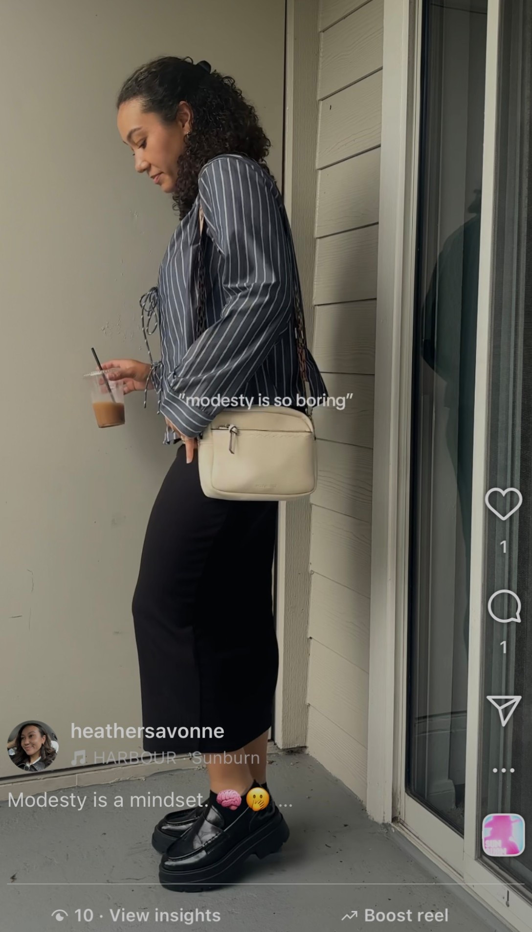 Modest mid size outfit for church! Steve Madden platform loafers, fitted midi from Temu, Abercrombie tie front blouse and Amazon bag. 