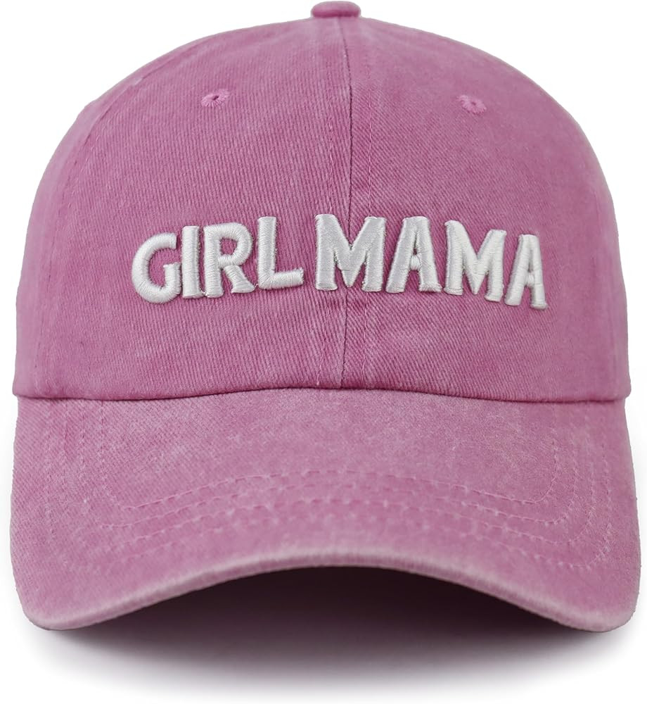 Boy Girl Mama Est 2025 2026 Hat for Women Mom, Adjustable Cotton 3D Embroidered New Mom Gifts Bas... | Amazon (US)