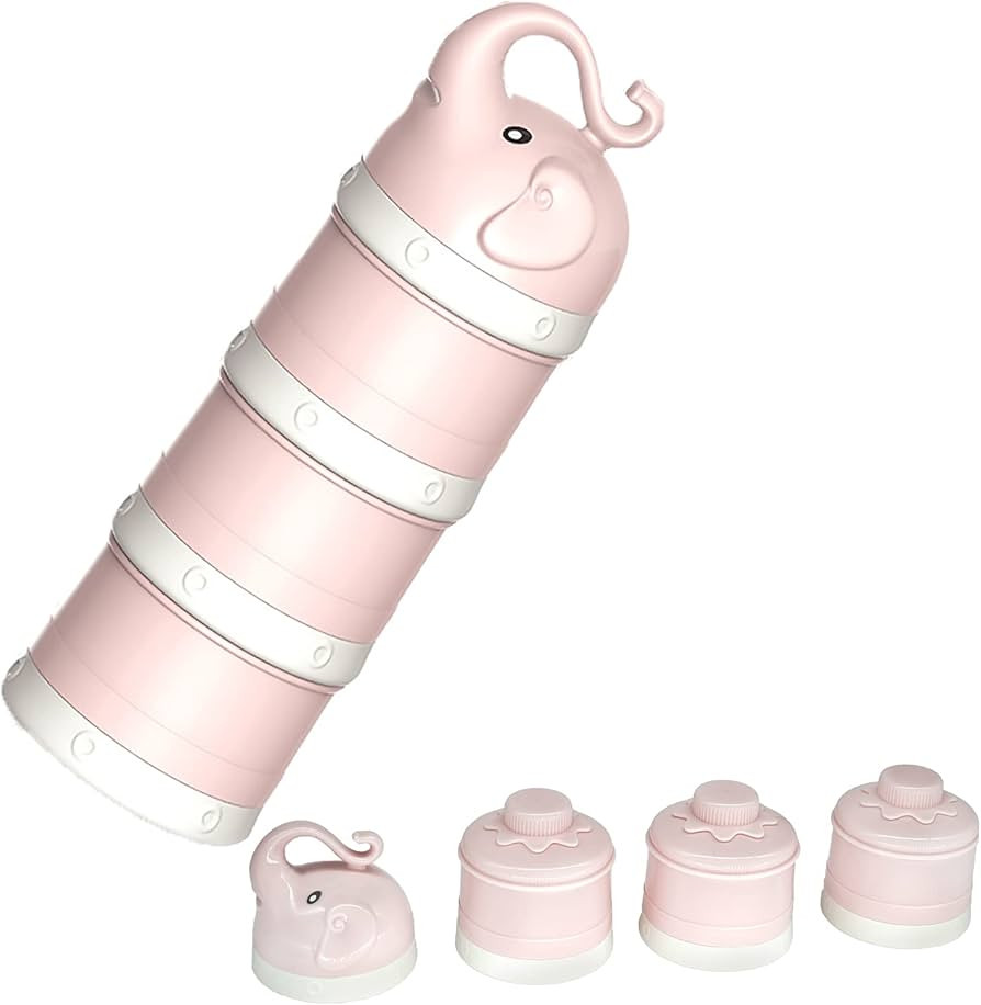 Baby Milk Powder Formula Dispenser, Stackable Formula Dispenser Container Mixie Bottle for Travel... | Amazon (US)
