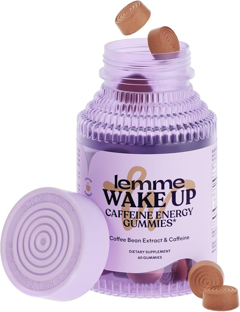 Lemme Wake Up Caffeine Energy Gummies, 80mg of Caffeine Per Serving, Coffee Bean Extract, Cappucc... | Amazon (US)