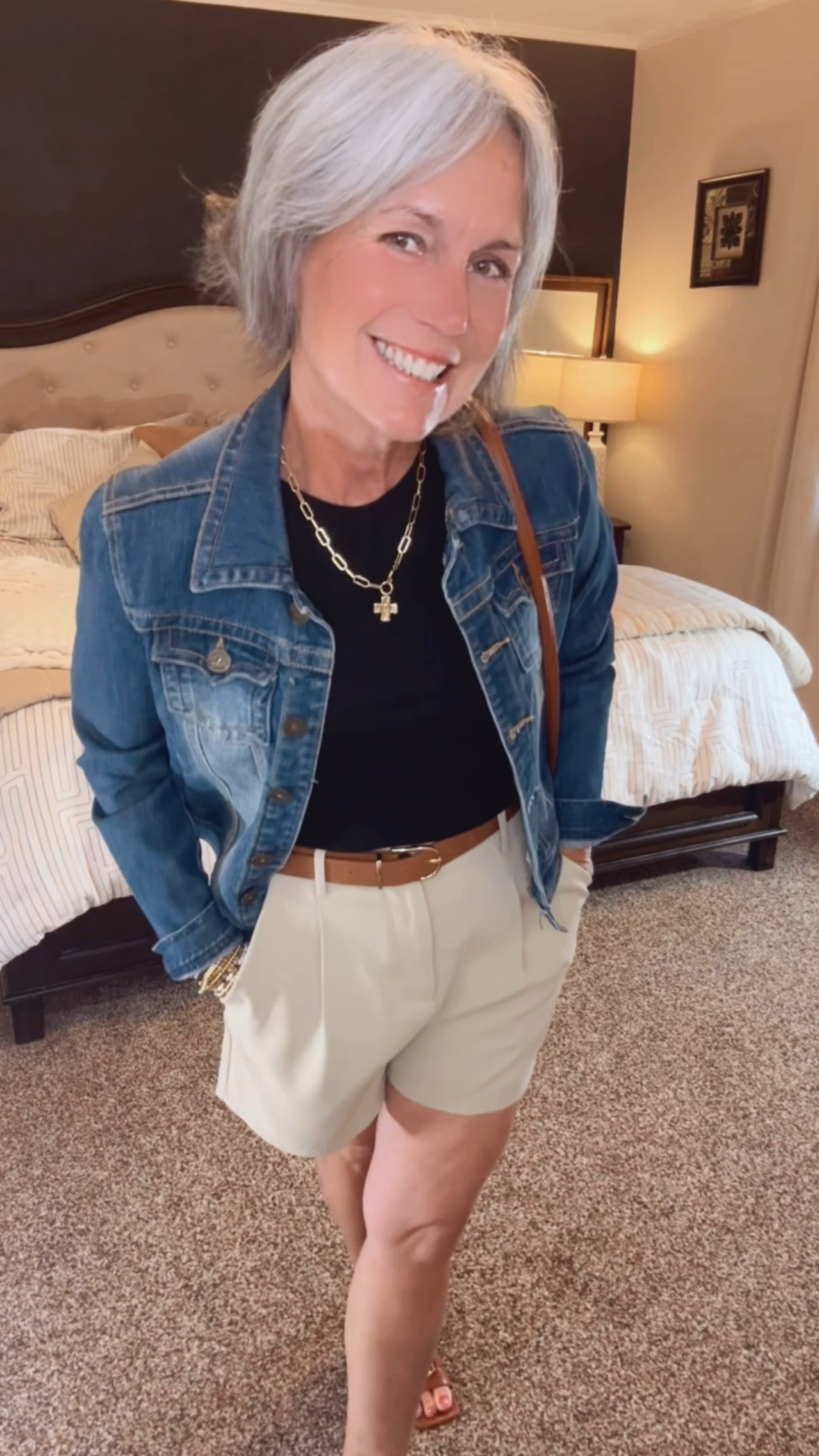 When in doubt trouser shorts are my go to. I can dress them up or dress them down. That’s why I have these in 4 colors! Wearing a small for reference. 

#over50style #styleover50 #agelessstyle #over5Ofashion #agelessstyle #womenover50 #fashionover50 #summerstyle

#LTKSeasonal #LTKOver40
