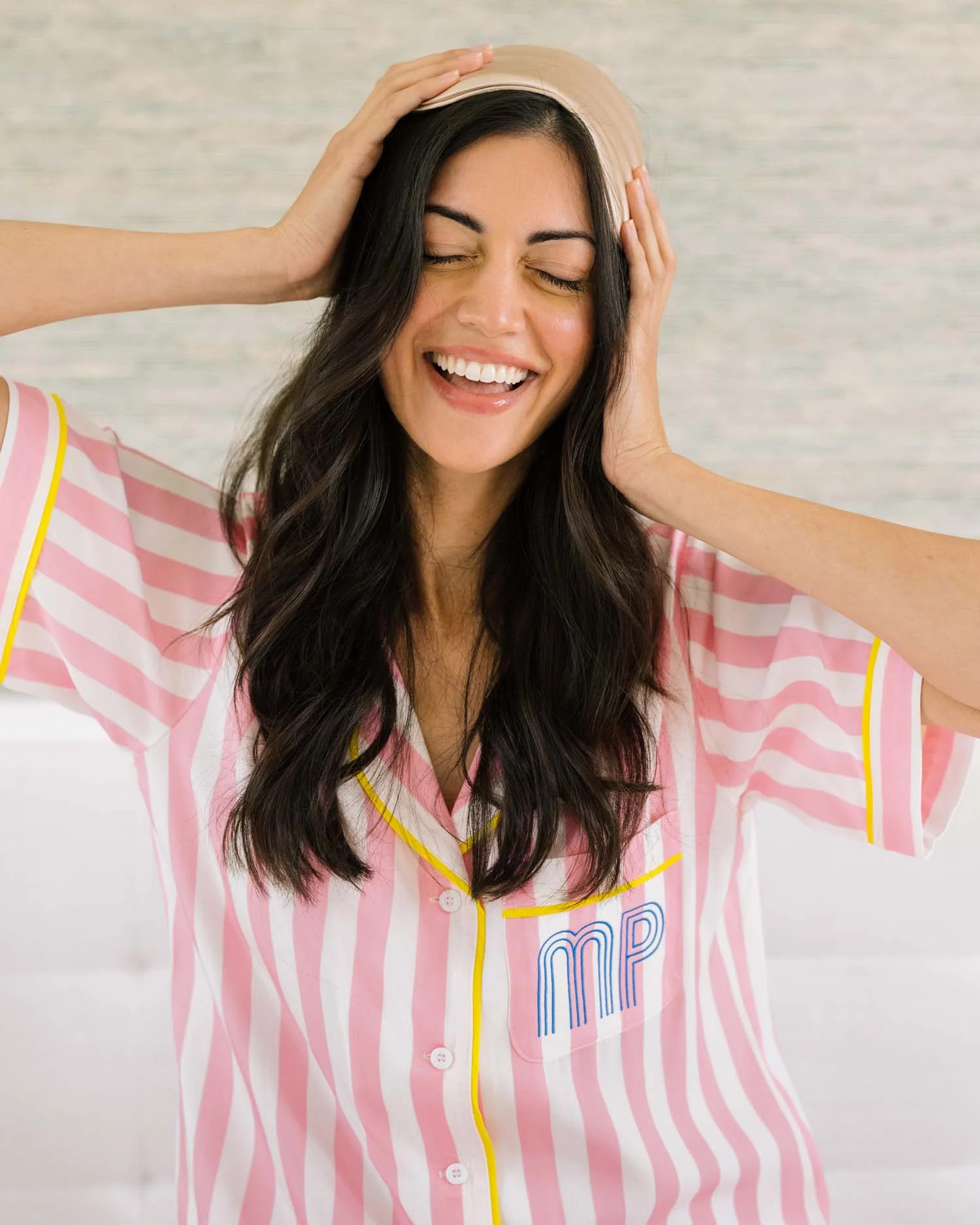 Retro Stripe Pajama Shorts Set | Katie Kime Inc