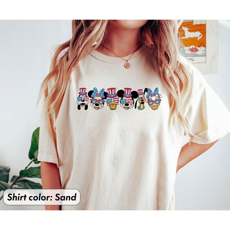 Happy Fourth Of July Shirt, Disney Patriotic Shirt, Disney Independence Days Shirt, Mickey And Fr... | Etsy (US)