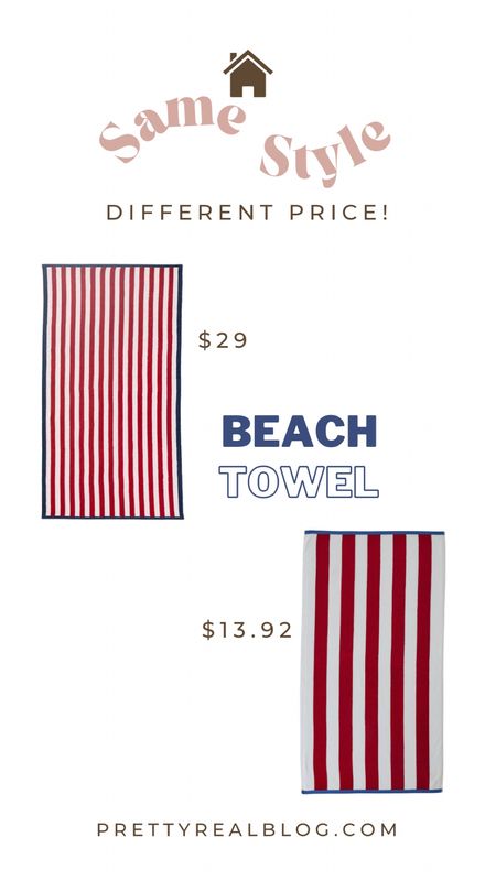 Look for less beach towels! West elm vs. Walmart. Both come in multiple fun colors and are oversized! #walmarthome 

#LTKHome #LTKxWalmart #LTKFindsUnder50