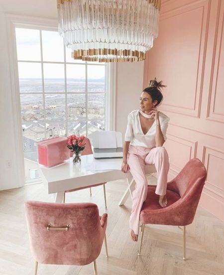 Office Details 

office decor | aesthetic home office | pink decor 

#LTKhome #LTKFind #LTKstyletip