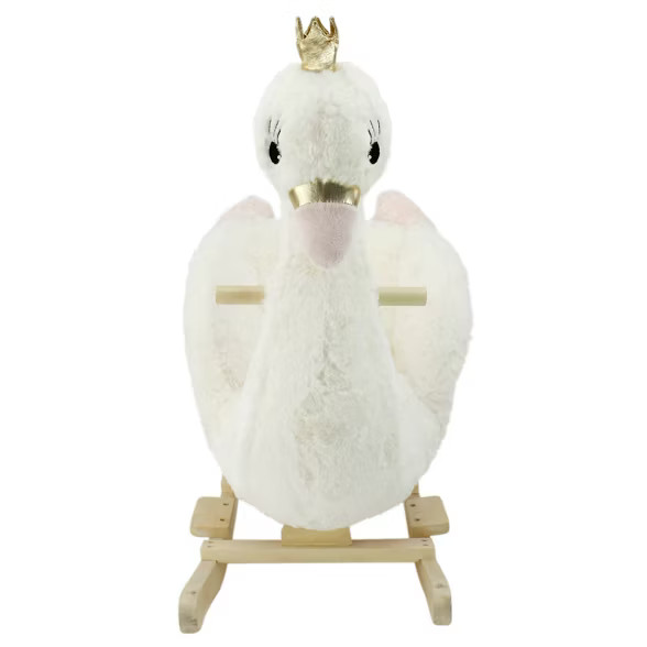 Soft Landing Joyrides Swan Children's Rocker | Target