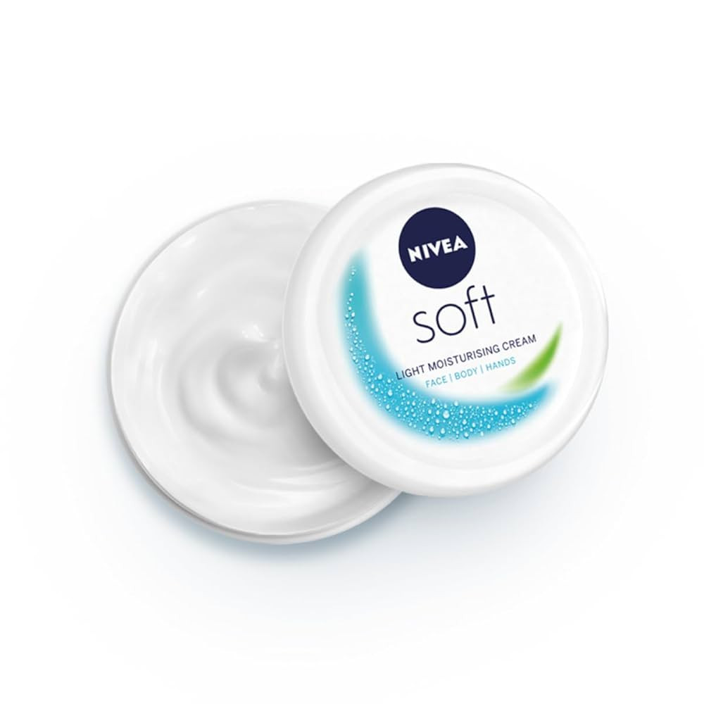 NIVEA Soft Light Moisturizer Cream, with Vitamin E & Jojoba Oil for Face, Hands and Body, 100 ml | Amazon (US)