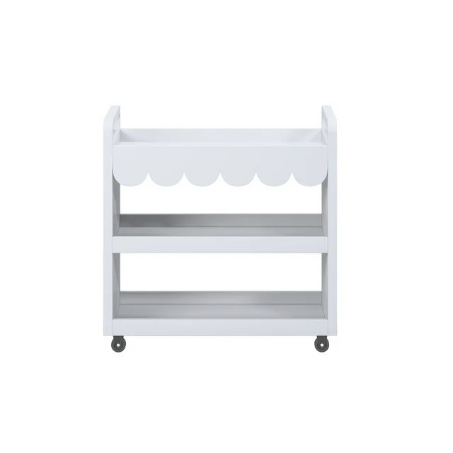 House of Happy Scallop Art Cart , White | Walmart (US)
