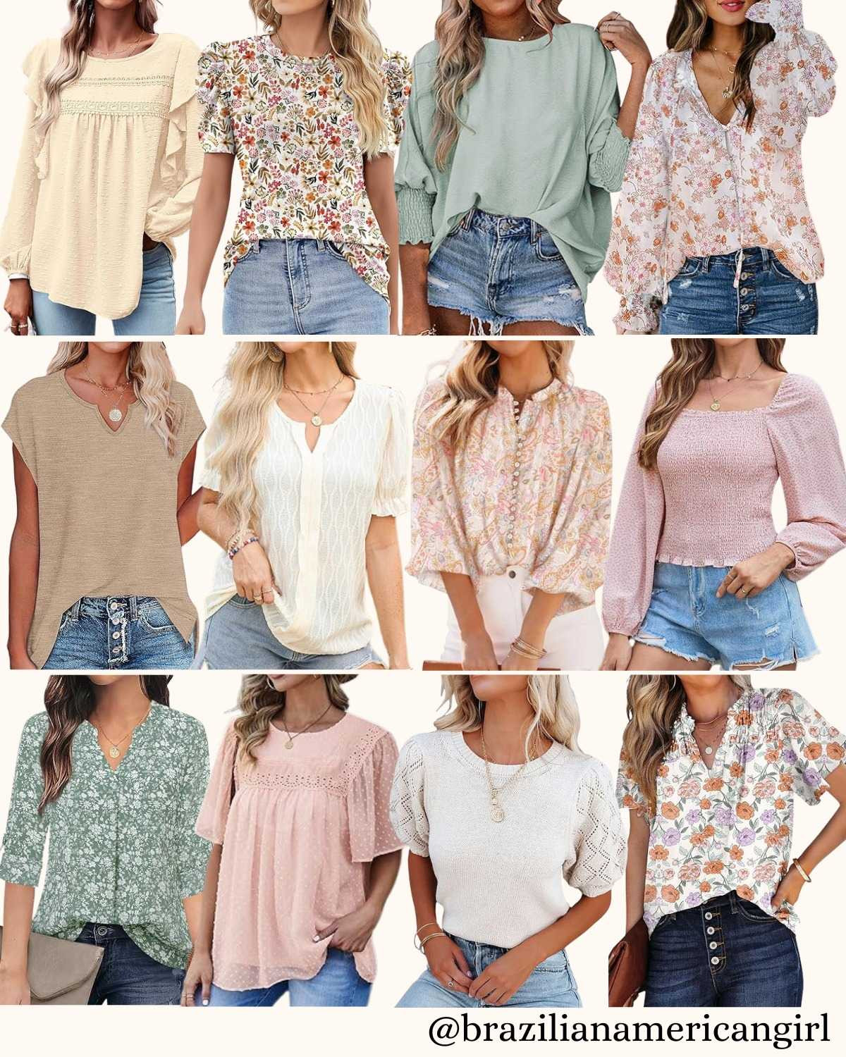 Amazon Spring Tops, Amazon Tops, Amazon Spring, Sprin Outfit, Amazon Fashion, Amazon Style, Amazon Fashion Finds#LTKstyletip #LTKunder100 #LTKSeasonal

