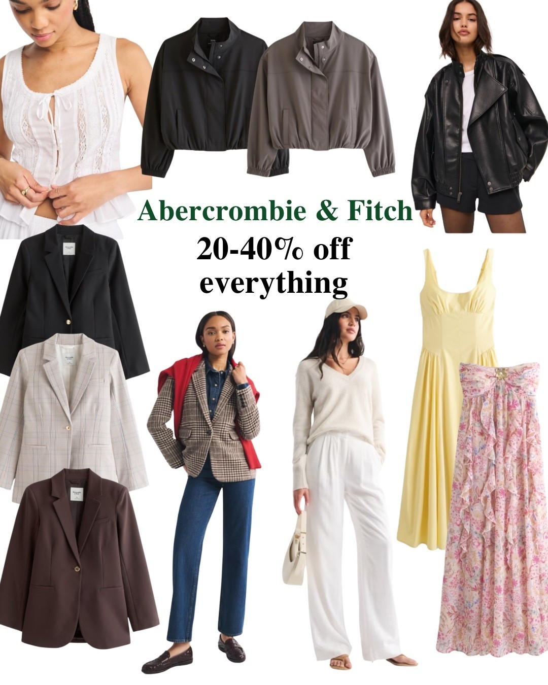 Abercrombie spring sale✨
20-40% off everything
#jacket #blazer #jean #dress #trousers


#LTKuk #LTKsale #LTKspring