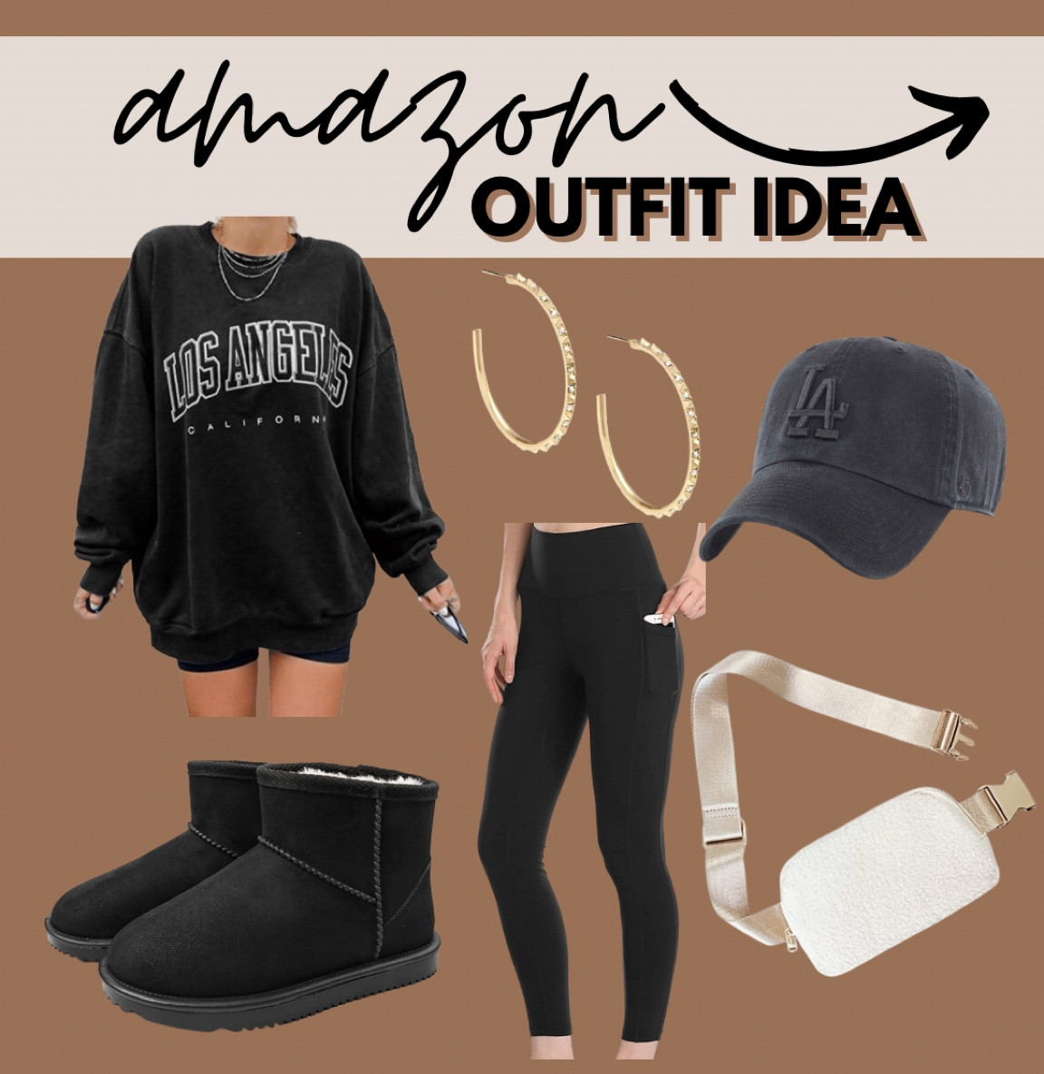 Amazon outfit idea. Travel outfit. Prime day deals. Amazon deals. Belt bag dupe. Ugg dupe 

#LTKSeasonal #LTKtravel #LTKstyletip