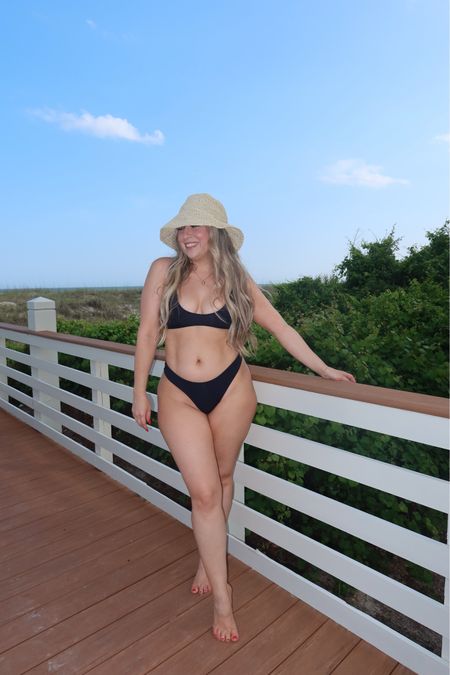 Love love this sleek and flattering Amazon bikini!! This buttery soft swimsuit fits like a dream and is seamless and insanely comfy! Looks so flattering on and is made of the most gorgeous skims like material! I’m in a medium 

#LTKswim #LTKfindsunder100 #LTKfindsunder50