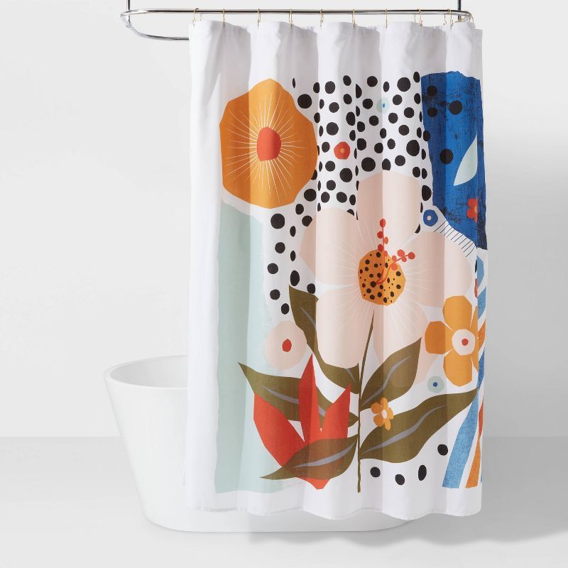 Exploded Graphic Shower Curtain - Room Essentials™ | Target