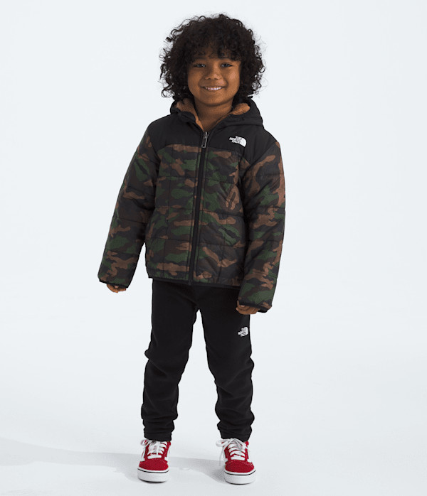 The North Face Kids’ Boys’ Reversible Shasta Full-Zip Hooded Water-Repellent Jacket (Kids Size: 2T): Black Camo Small Print | The North Face (US)