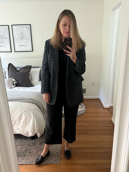 All black base with a navy blazer for an easy work outfit. Blazer is old from Mango but linked similar options. 


#LTKworkwear