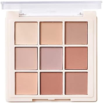 9 Colors Matte Eyeshadow Palette, Highly Pigmented Long Lasting Matte Nude Shimmer Eyeshadow Pall... | Amazon (US)