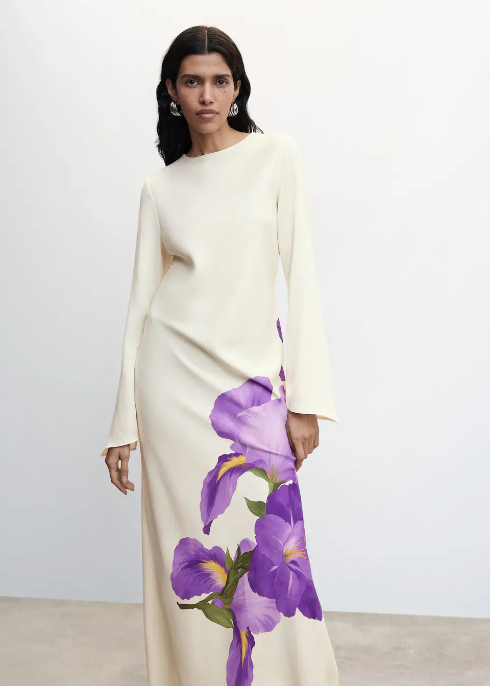 Floral print long dress | MANGO (US)