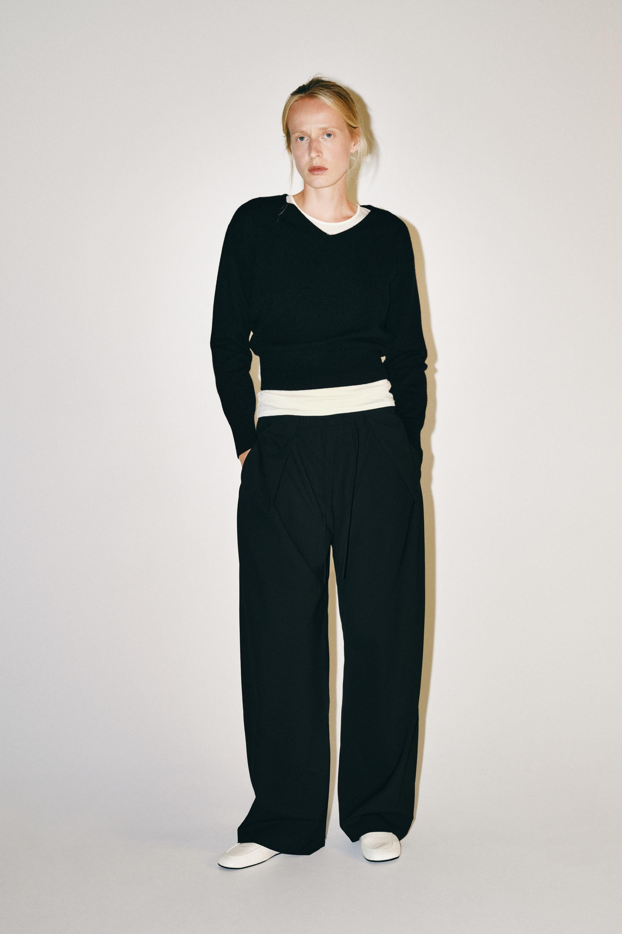 ZW COLLECTION PLEATED TROUSERS | Zara US