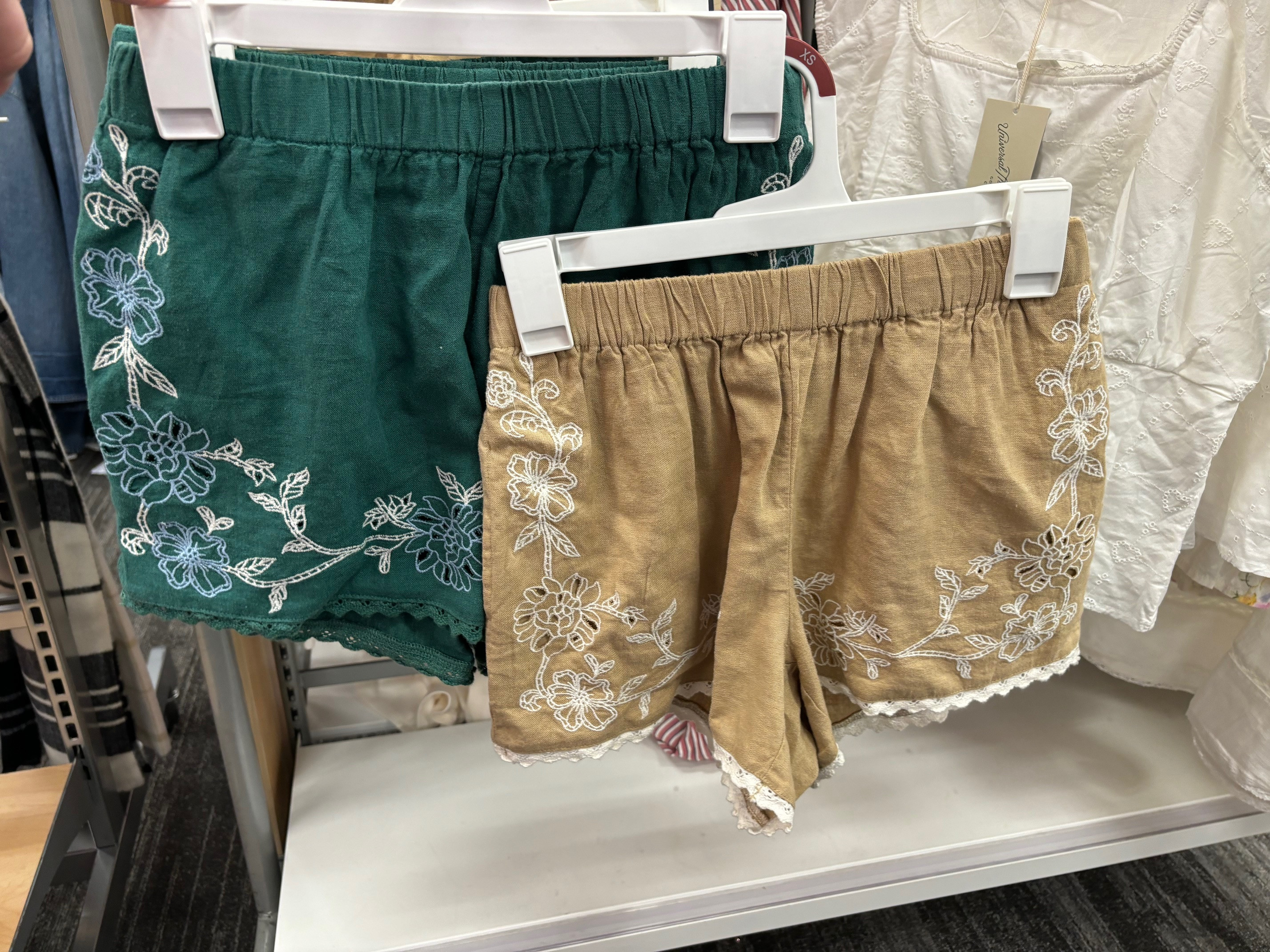 Finally online 🙌 these Women’s Mid Rise Cutwork Pull On Shorts from Universal Thread are a must. 

 #LTKSeasonal #LTKMidsize