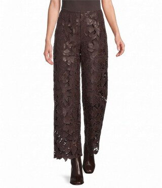 Antonio Melani Adhara Novelty Faux Leather Lace Coordinating Pants -  0 | Dillard's
