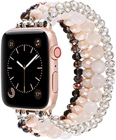 Glittering Beaded Compatible with Apple Watch SE 40mm 41mm Series 7/6/5/4 Bands, 38mm iWatch Series  | Amazon (US)