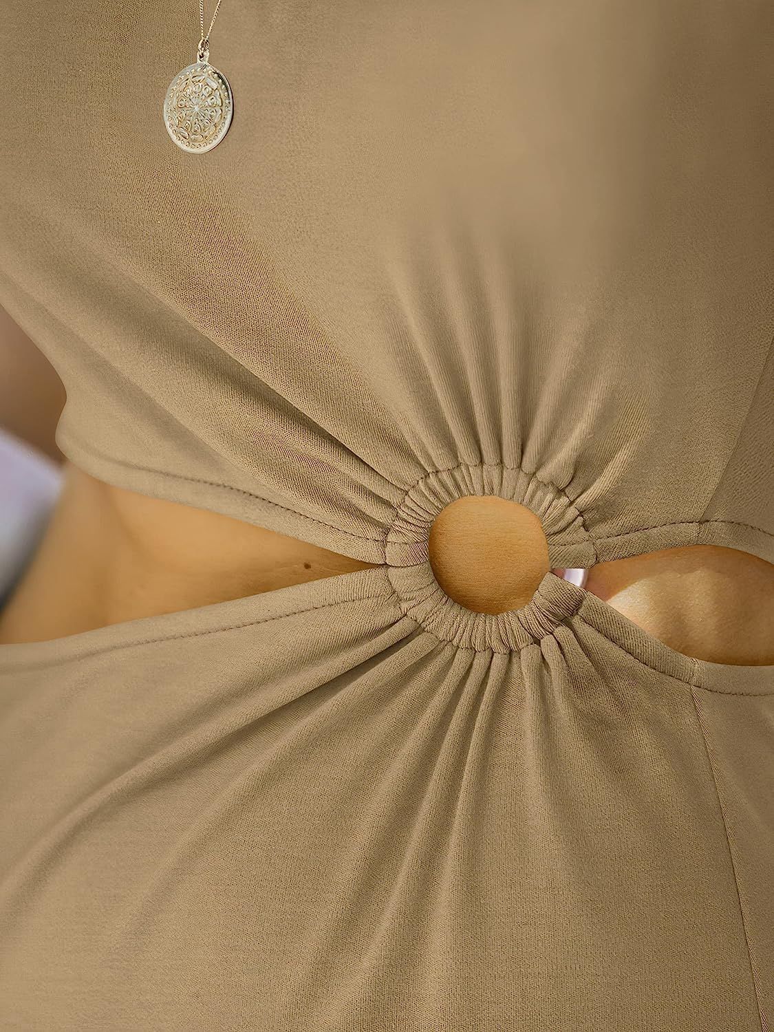 ANRABESS Women 2023 Summer Sleeveless Padded Shoulder Cutout Sexy Bodycon Slit Maxi Formal Dress | Amazon (US)
