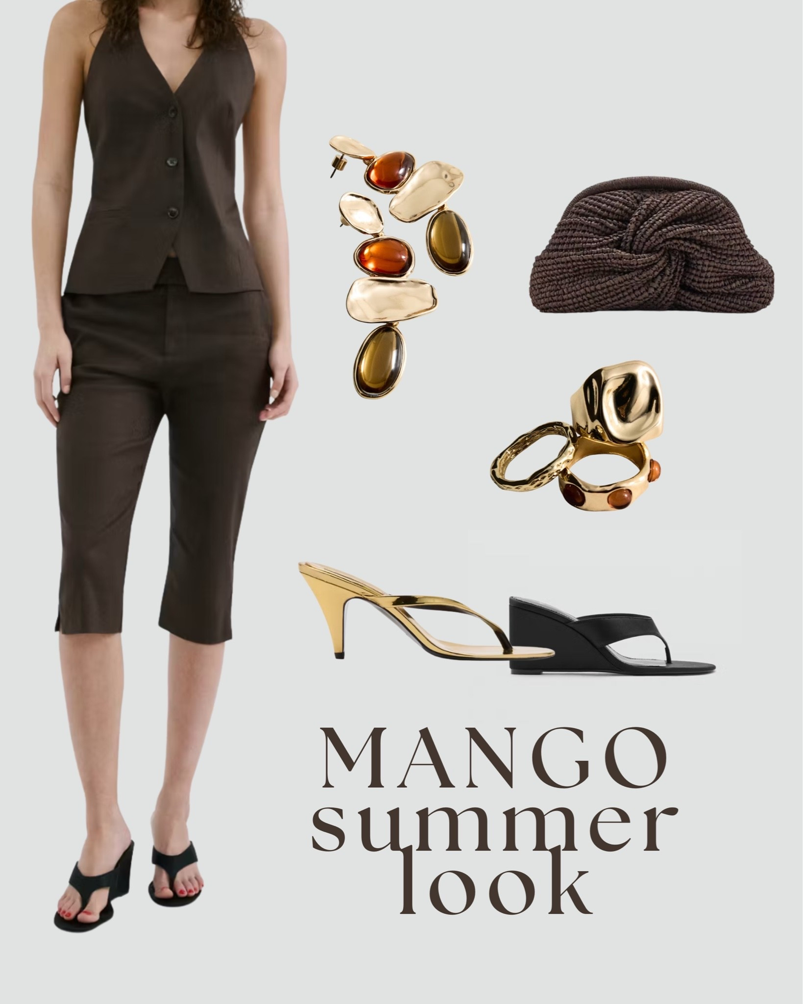 I can’t believe capris are back but I really love these from mango!