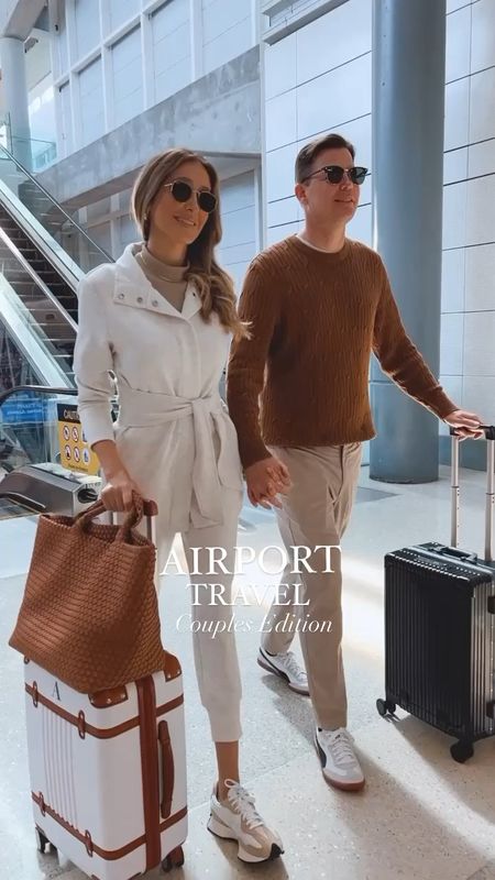 Airport outfits that are stylish and so so
Comfortable.
I am wearing a size small on all outfits ( they run tts ) I am 5’9” for your reference .
Eric is wearing a size large on tops and size medium on pants he is 6’0” tall fronteie reference l. 



#LTKtravel #LTKover40 #LTKstyletip