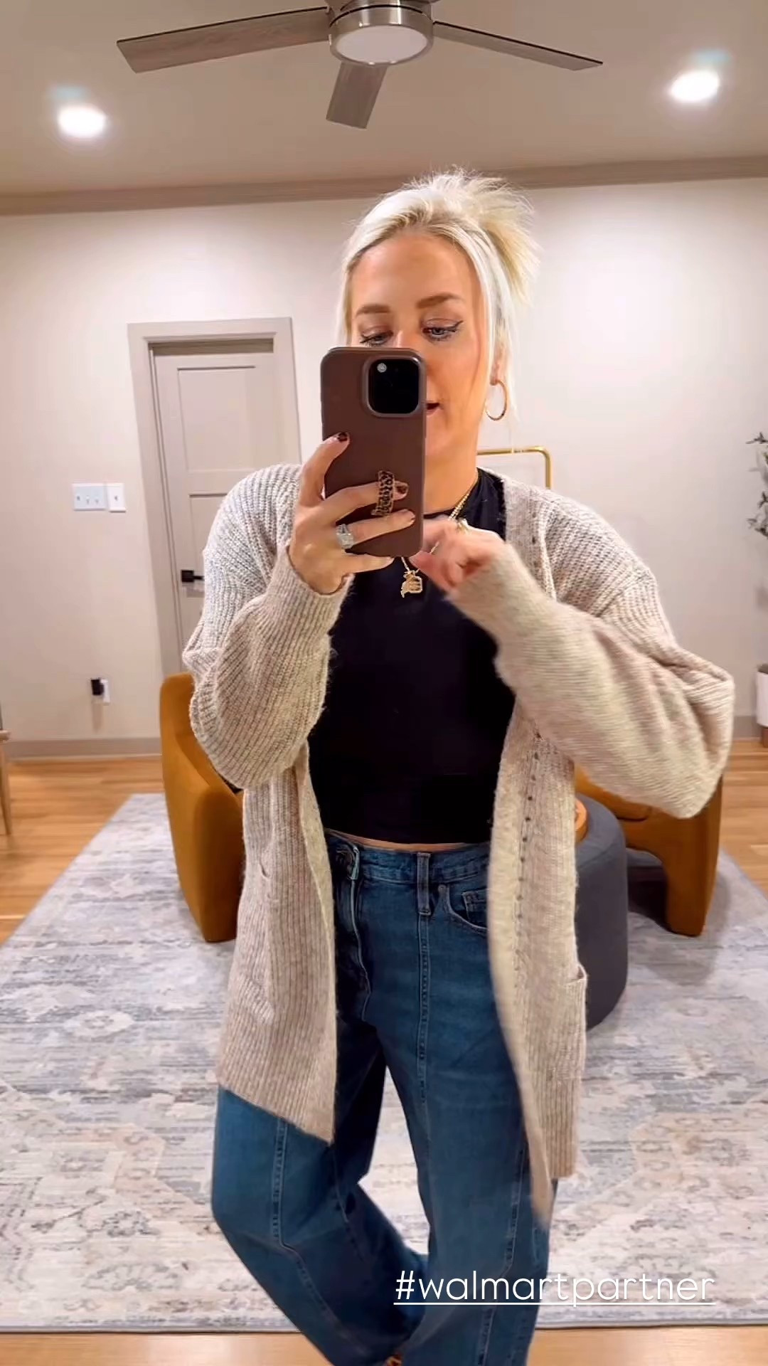 Walmart cardigan is back size small 

@walmartfashion #walmartpartner #walmartfashion 