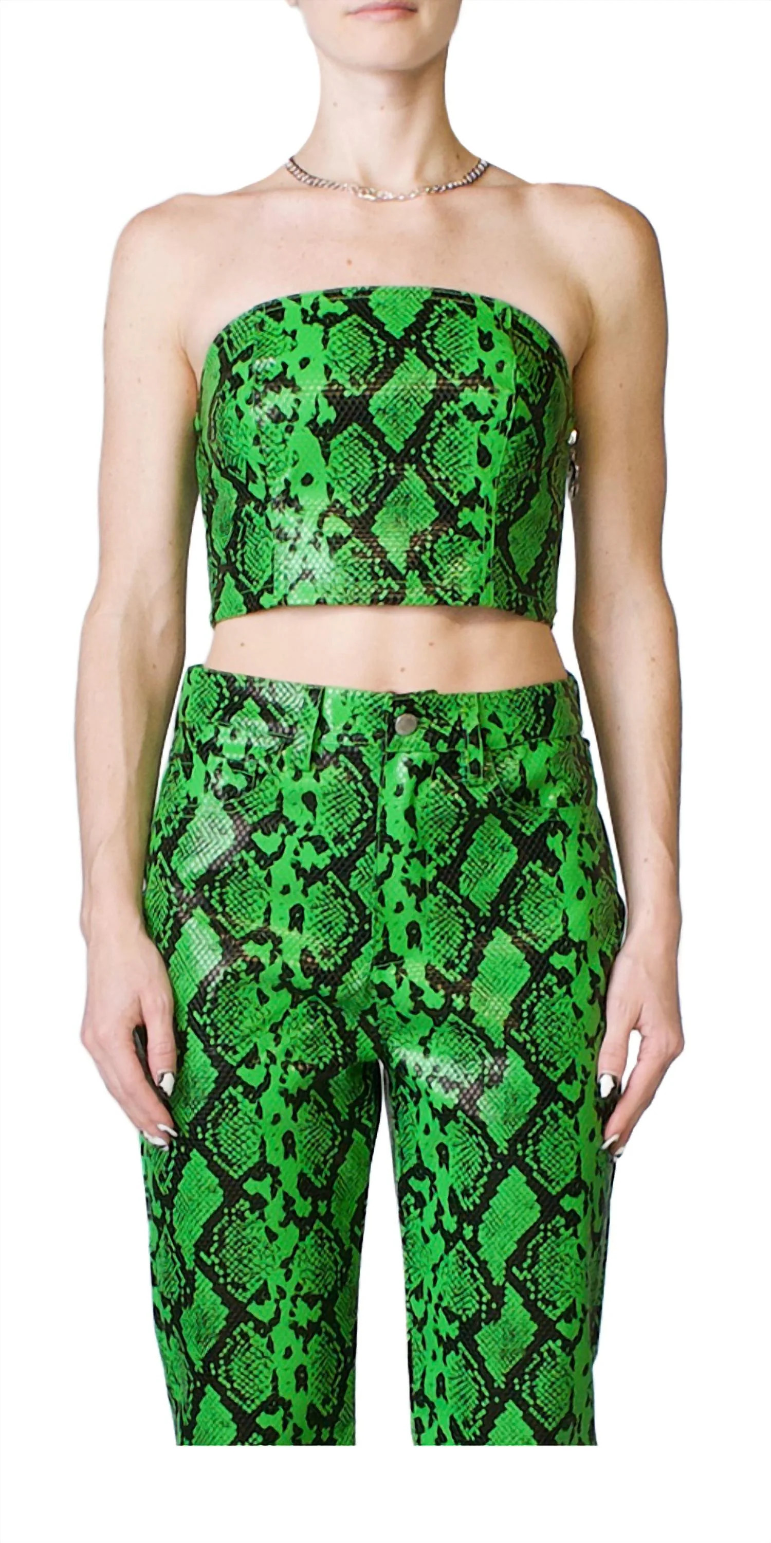 Twister Top In Grass Green | Shop Simon