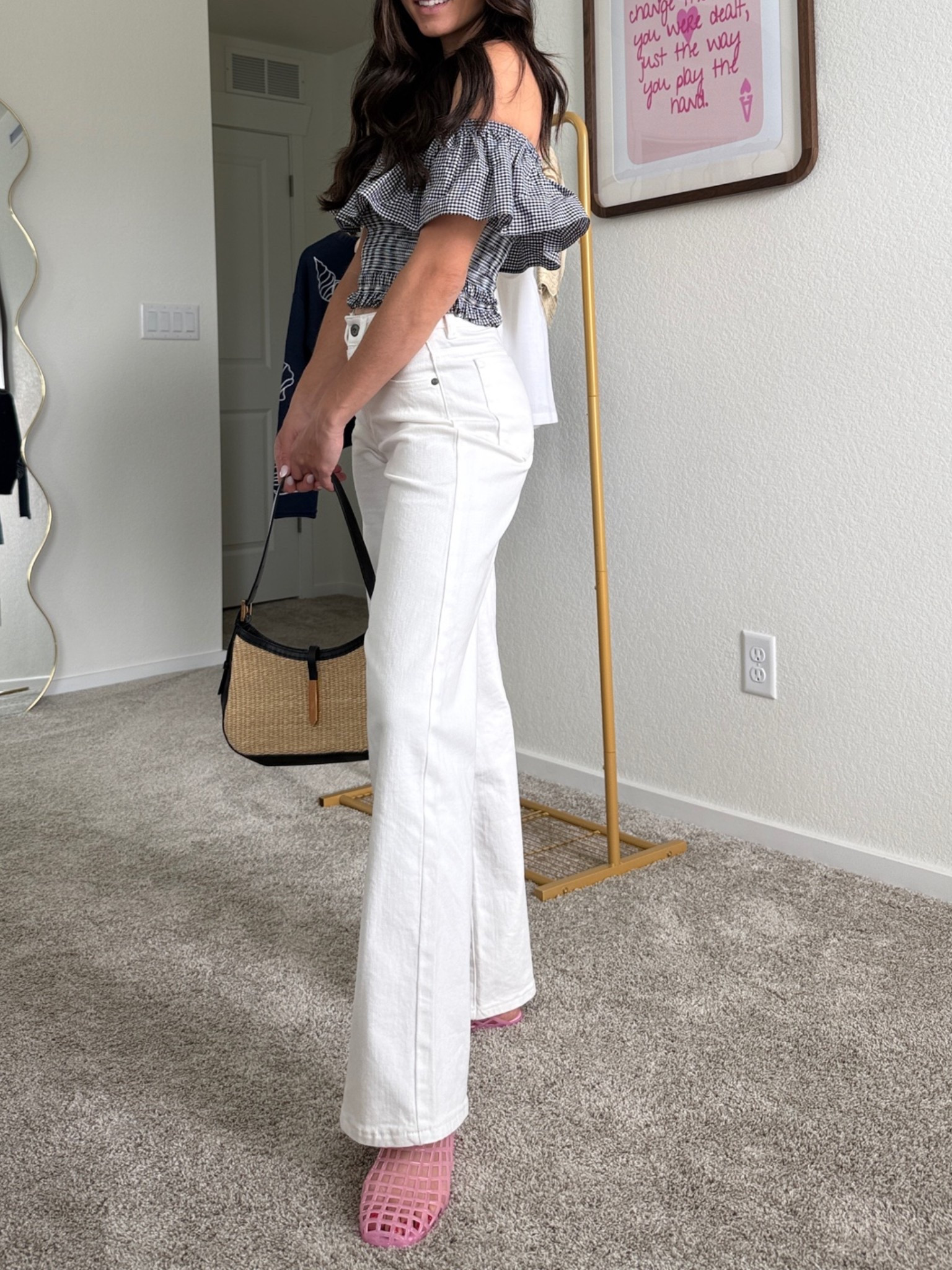 Incorporating the pink jelly mules into this chic summer outfit for a pop of color

#LTKSeasonal #LTKSaleAlert #LTKootd