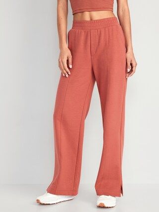High-Waisted Dynamic Fleece Trouser Pants for Women | Old Navy (US)