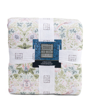 3pc 200tc Summer Strawberry Thief Comforter Set | TJ Maxx