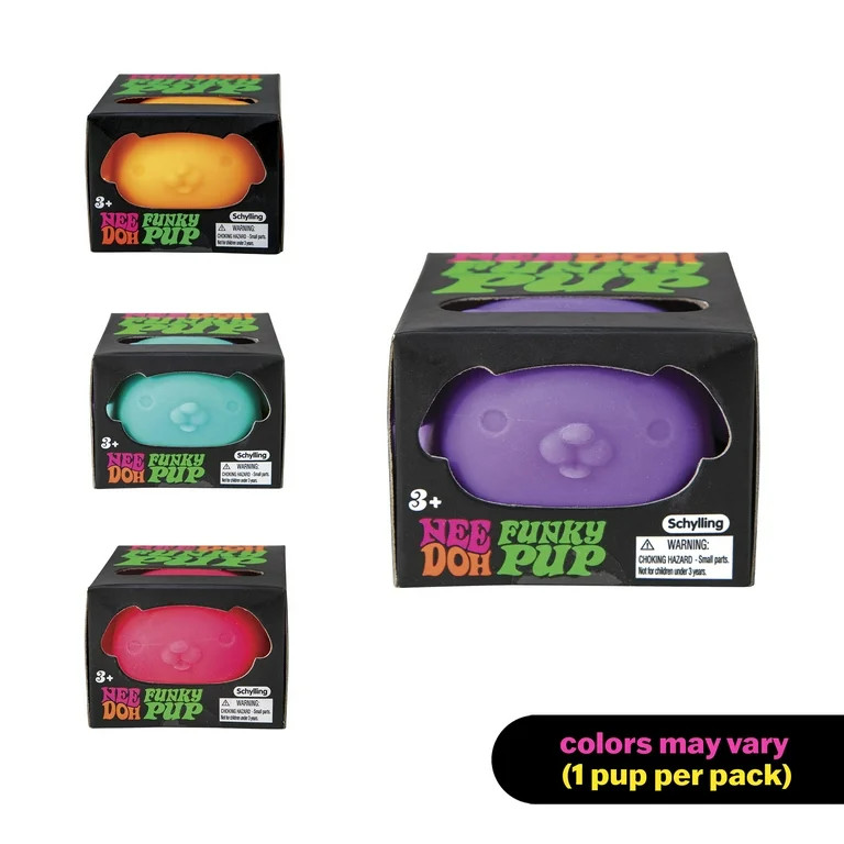 NeeDoh Funky Pup Novelty Fidget Toy, Multiple Colors, Children Ages 3+ | Walmart (US)