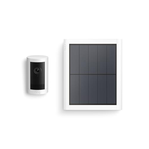 Introducing Ring Outdoor Cam Plus, Solar — Wide-Angle 2K Video with Ring Vision, Low-Light Sight for full-color night vision, Mounting Versatility, White | Amazon (US)