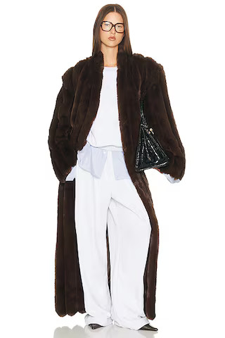 The Irina Faux Fur Coat | FWRD 