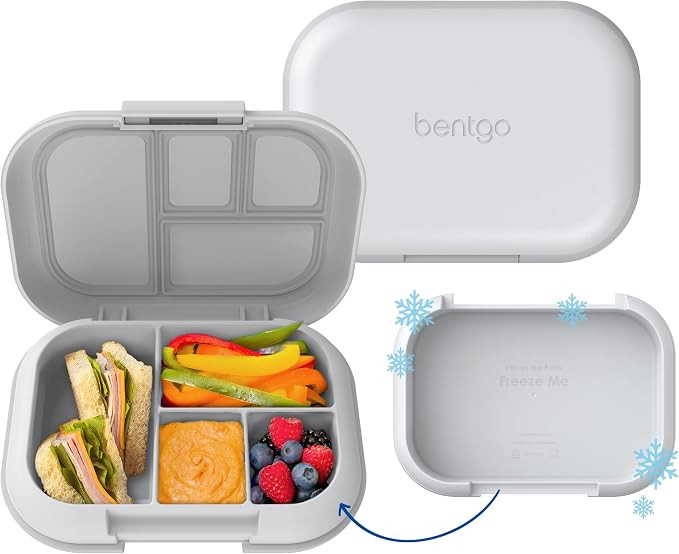 Bentgo Chill Kids Leakproof Lunch Box - 4-Compartment Bento Box with Built-In Ice Pack, 3.3 Cup C... | Amazon (US)