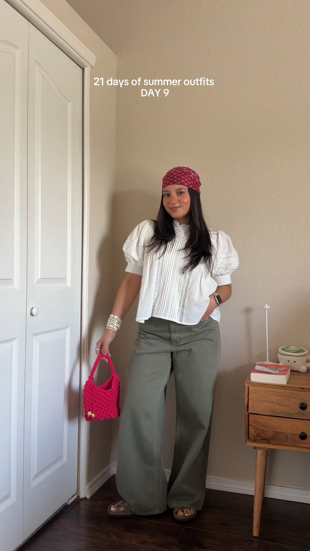 dainty top summer☁️⭐️ — wearing top in size small + jeans in size 4/27s in curve love + bag is madewell + scarf is thrifted

#LTKgrwm #LTKootd #LTKSeasonal