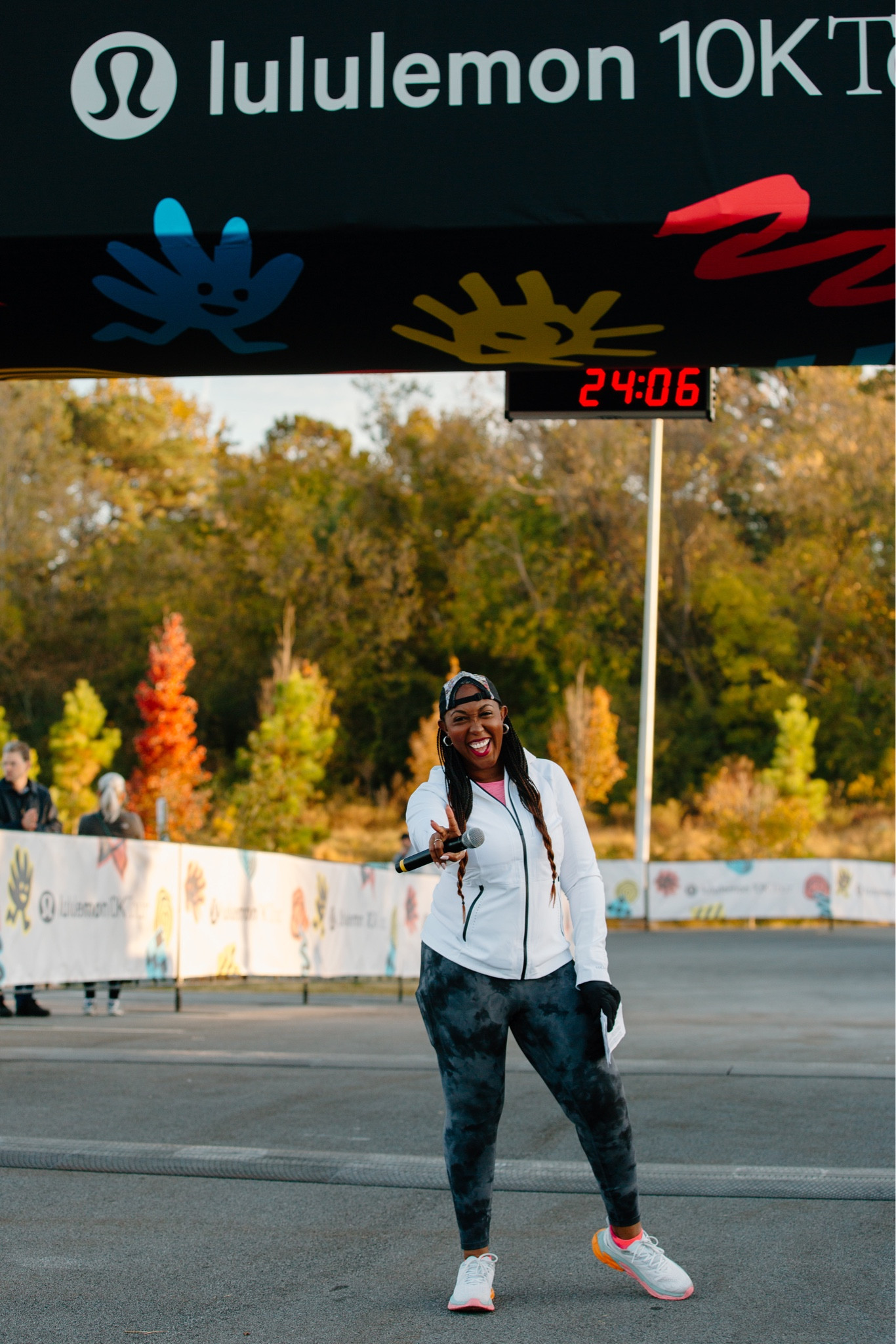 lululemon kept me warm on race day. 

#LTKfit