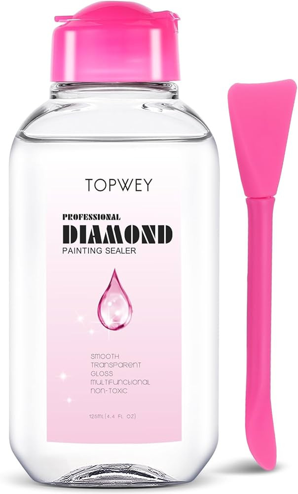 Diamond Painting Sealer, Topwey Diamond Painting Adhesive with Applicator Helps retain Your Diamo... | Amazon (US)