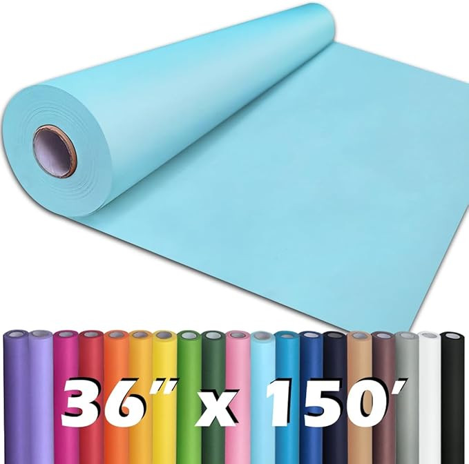 PerkHomy Light Blue Kraft Paper Roll 36" x 1,800" (150') for Gift Wrapping Bouquet Flower Art Pai... | Amazon (US)