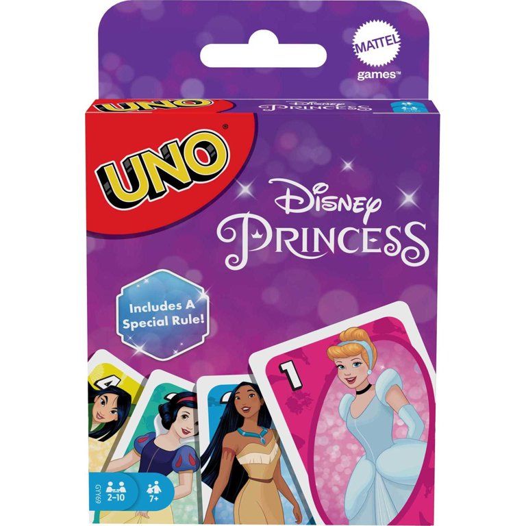 Uno Disney Princesses Matching Card Game, 112 Cards For Players 7 Years Old & up | Walmart (US)