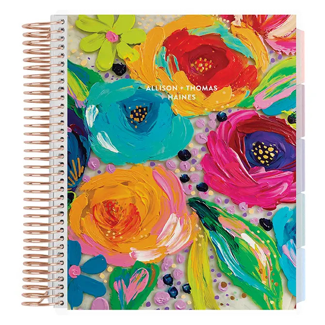 EttaVee Finger Painted Florals Wedding Planner | Erin Condren | Erin Condren