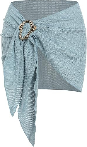 ZAFUL Boho Beach Cover Ups for Women Sarong Coverups Sheer Bikini Chiffon Wraps Skirts for Swimwe... | Amazon (US)