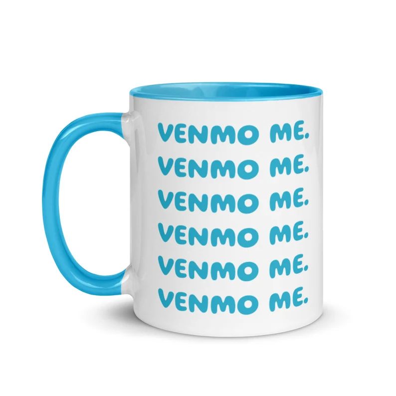 VENMO ME. blue  Ceramic 11oz Coffee/tea Mug  Gifts for - Etsy | Etsy (US)