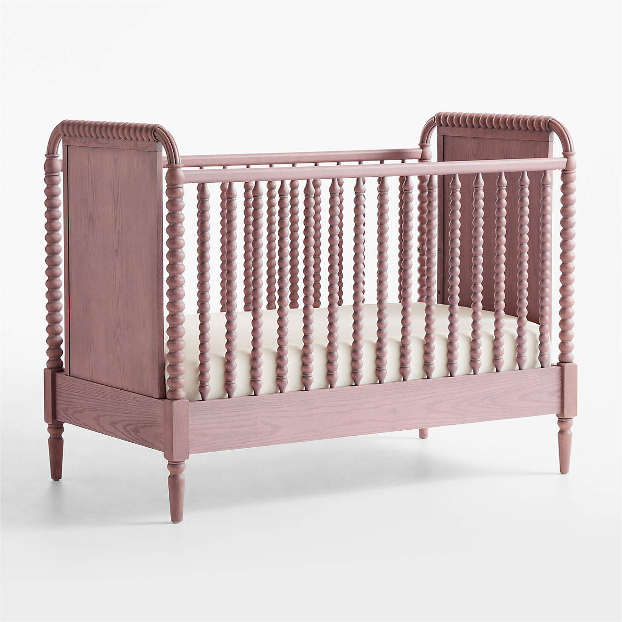 Jenny Lind Heirloom Dyed Lilac Rose Wood Convertible Baby Crib with Toddler Bed Rail + Reviews | ... | Crate & Barrel