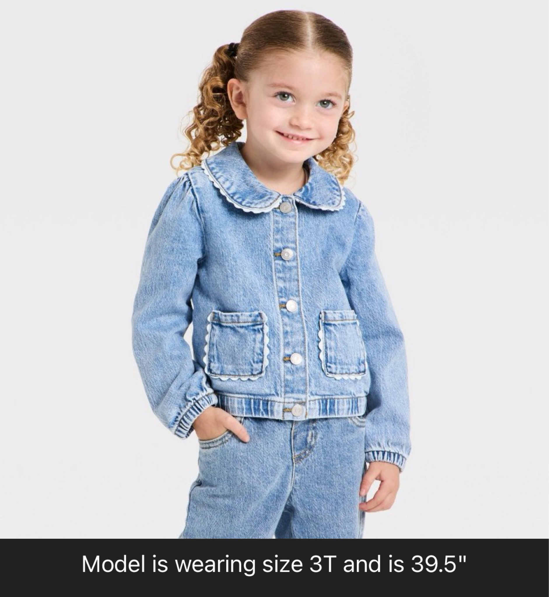 Toddler Girls' Denim Jacket - Cat & Jack™
Light Wash 2T

Cute denim jacket for baby girl or girls and toddlerr

#LTKmomlife #LTKKids #LTKBaby